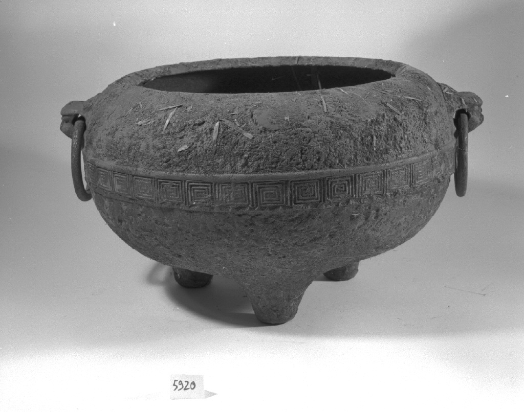 motivo decorativo geometrico (vaso, opera isolata) - ambito giapponese (secc. XVII/ XIX)