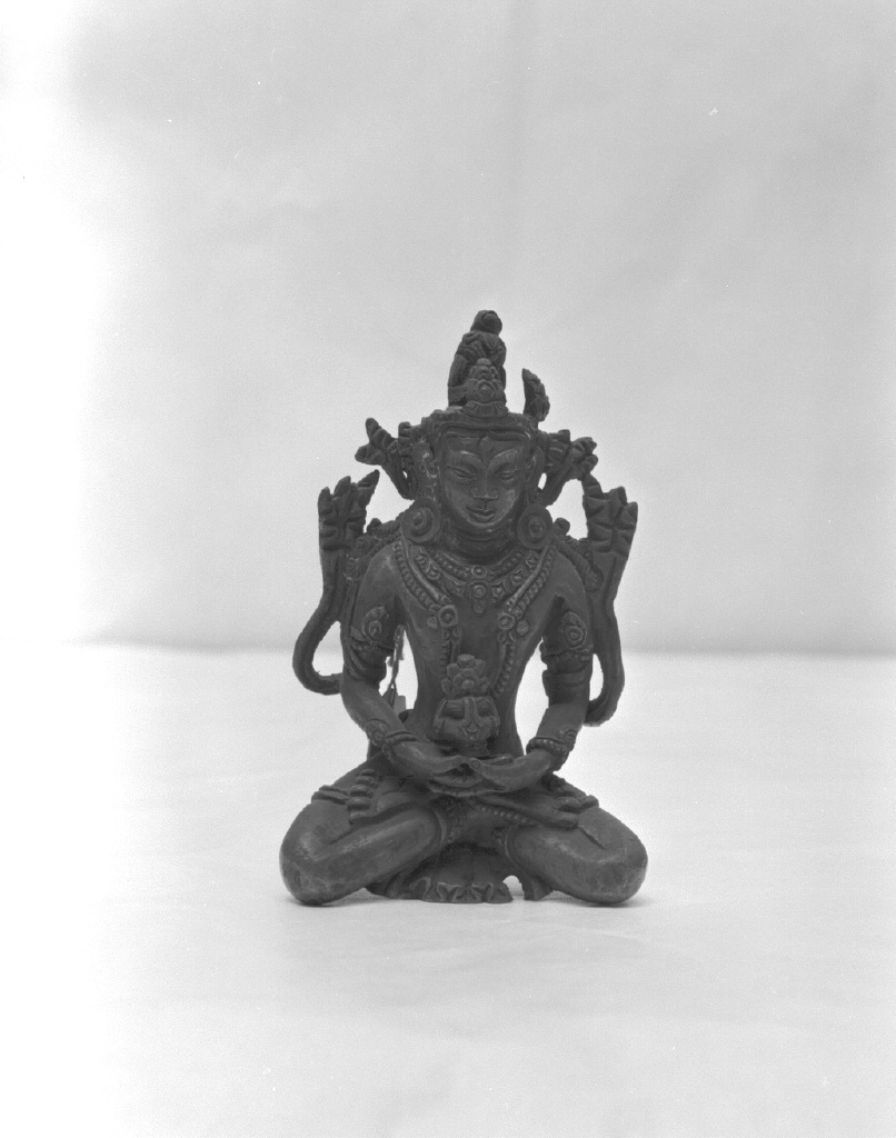 divinità del pantheon buddhista tibetano, divinità orientale (statuetta, opera isolata) - ambito cinese (secc. XVII/ XIX)
