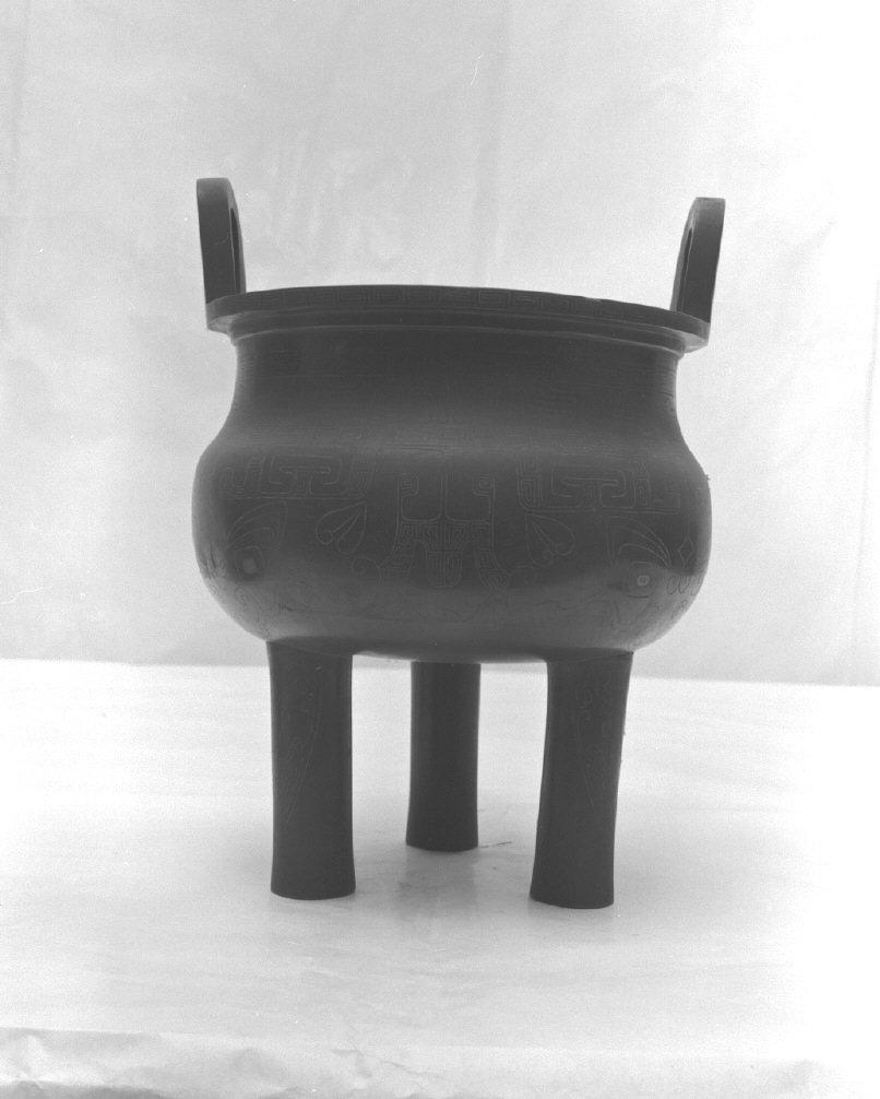 motivo decorativo geometrico (bruciaprofumi, opera isolata) - ambito cinese (secc. XVII/ XIX)