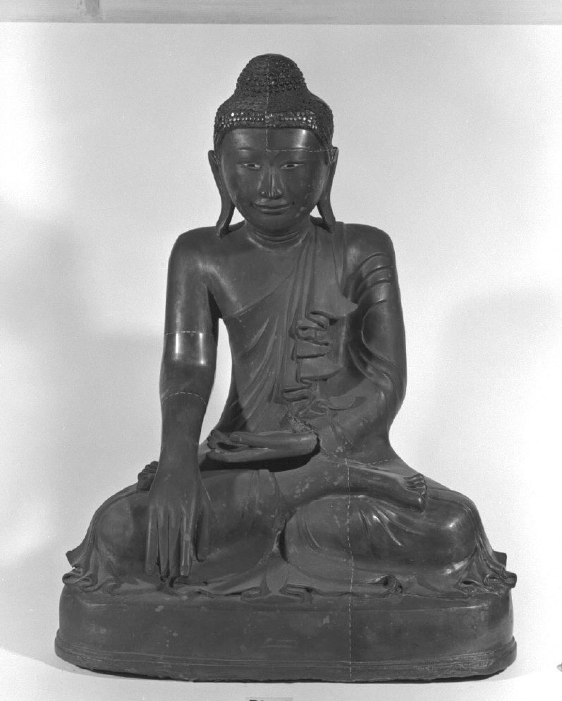 Buddha, divinità orientale (statua, opera isolata) - ambito Asia sud-orientale (sec. XIX)