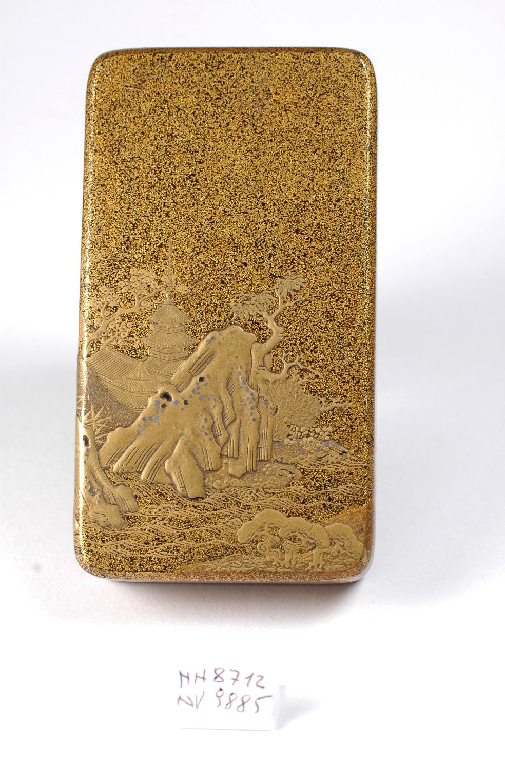 paesaggio (scatola, opera isolata) - ambito giapponese (secc. XVII/ XIX)