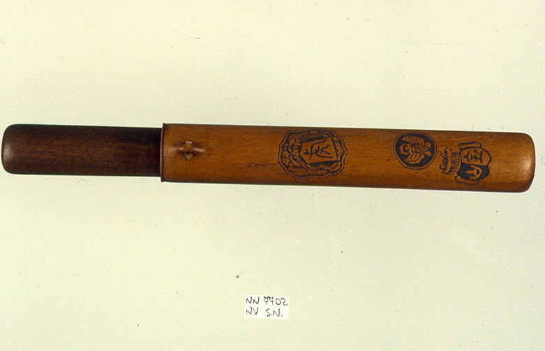 sigillo (custodia di pipa, elemento d'insieme) - ambito giapponese (secc. XVII/ XIX)