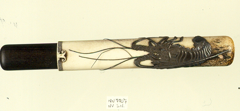 animali (custodia di pipa, opera isolata) - ambito giapponese (secc. XVII/ XIX)