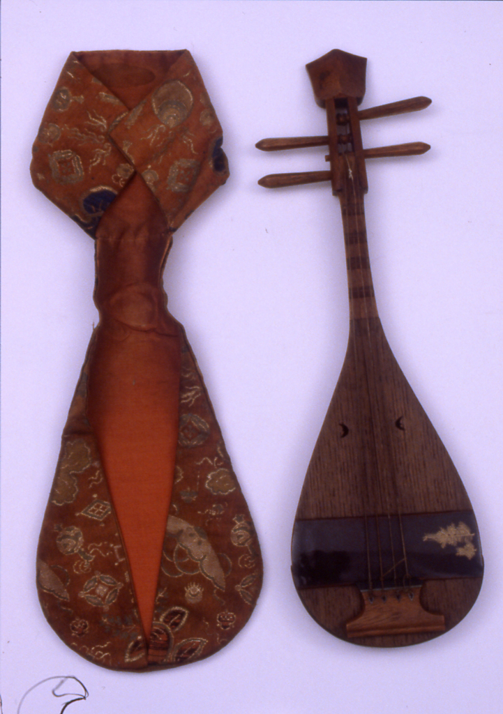 motivi decorativi vegetali (liuto, opera isolata) - ambito giapponese (secc. XVII/ XIX)