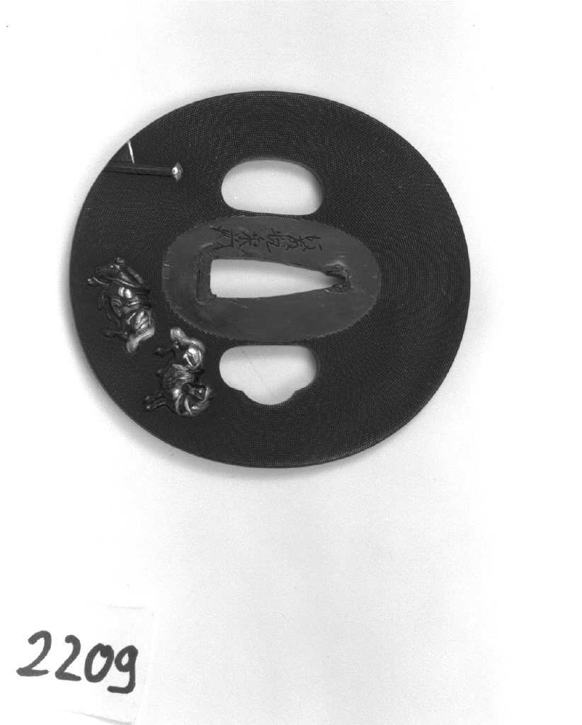 cavallo (placchetta di spada, elemento d'insieme) di Goto Etsujo (fine/inizio secc. XVII/ XVIII)