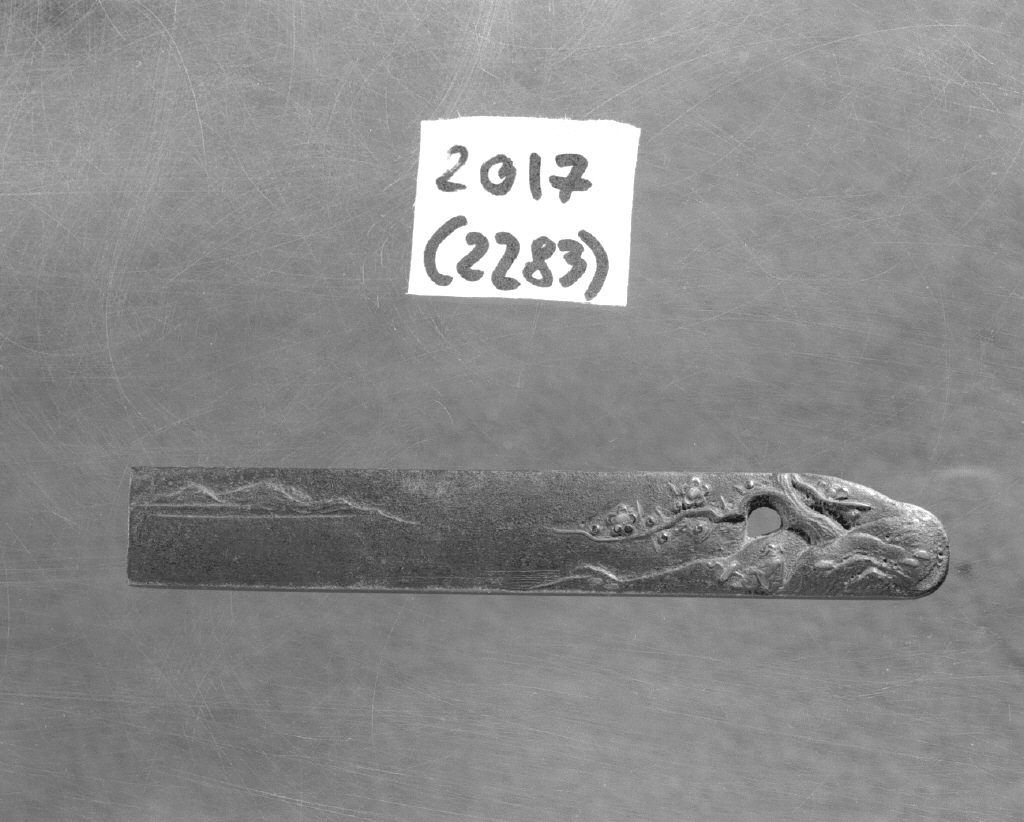 figura maschile (impugnatura di arma bianca, elemento d'insieme) di Shoji Masaharu (secc. XVI/ XIX)