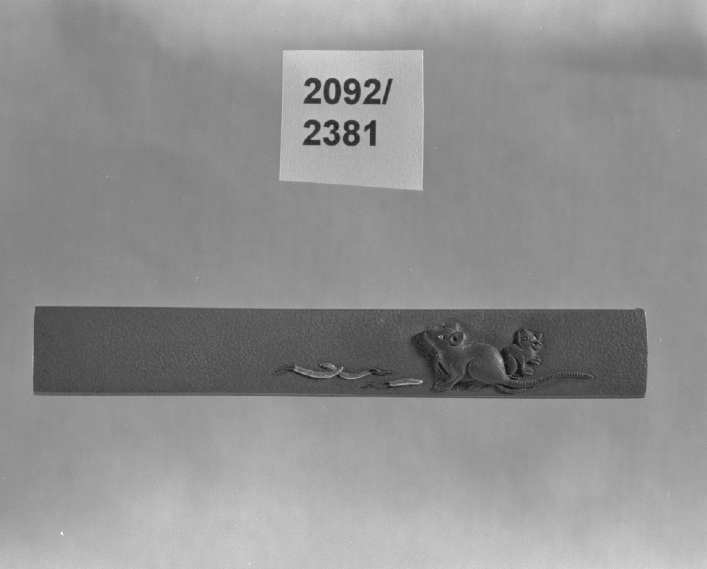 animali (impugnatura di arma bianca, opera isolata) - ambito giapponese (secc. XVI/ XIX)