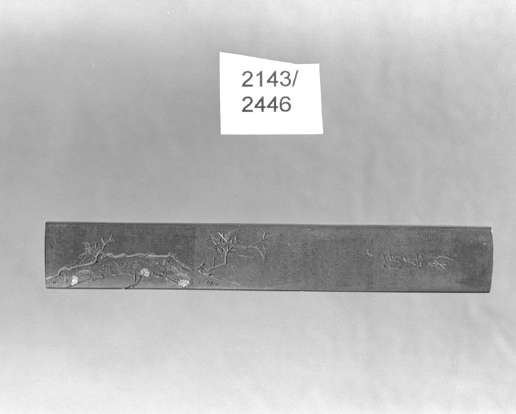 iscrizione (impugnatura di arma bianca, elemento d'insieme) di Seishinken (secc. XVI/ XIX)