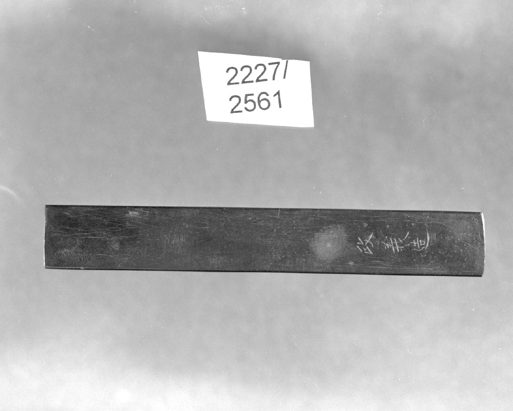 iscrizione (impugnatura di arma bianca, elemento d'insieme) di Ishiguro Masayoshi (secc. XVI/ XIX)