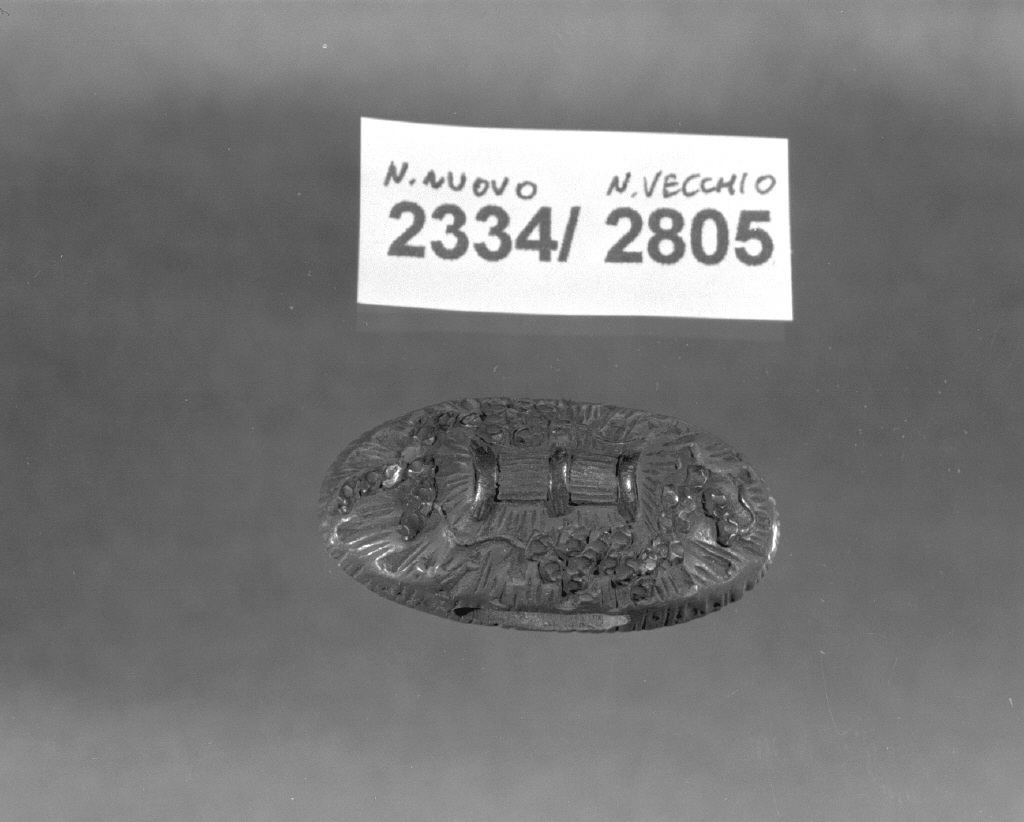 elementi decorativi (kashira, opera isolata) - ambito giapponese (secc. XVI/ XIX)