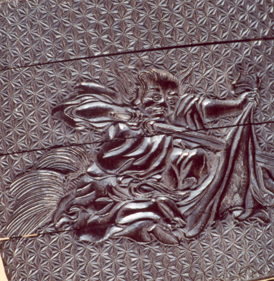 scena di combattimento (inro, opera isolata) - ambito giapponese (secc. XVII/ XIX)