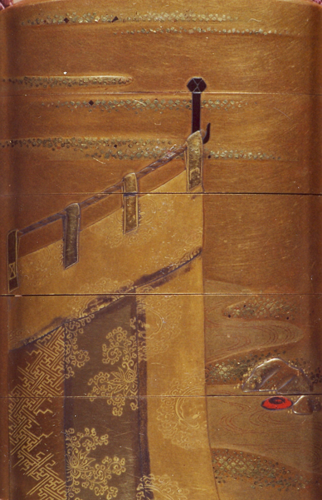 paesaggio (inro, opera isolata) - ambito giapponese (secc. XVII/ XIX)