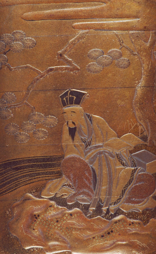 paesaggio (inro, opera isolata) - ambito giapponese (secc. XVII/ XIX)