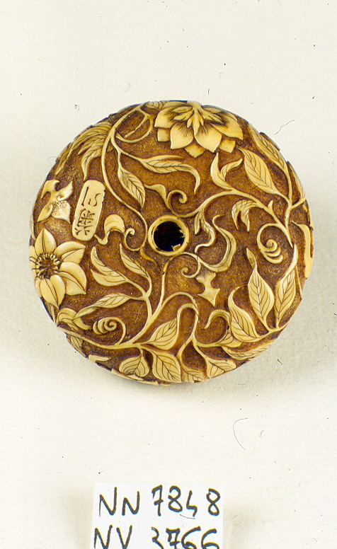 motivi decorativi vegetali (fermaglio, opera isolata) di Kikugawa (sec. XIX)