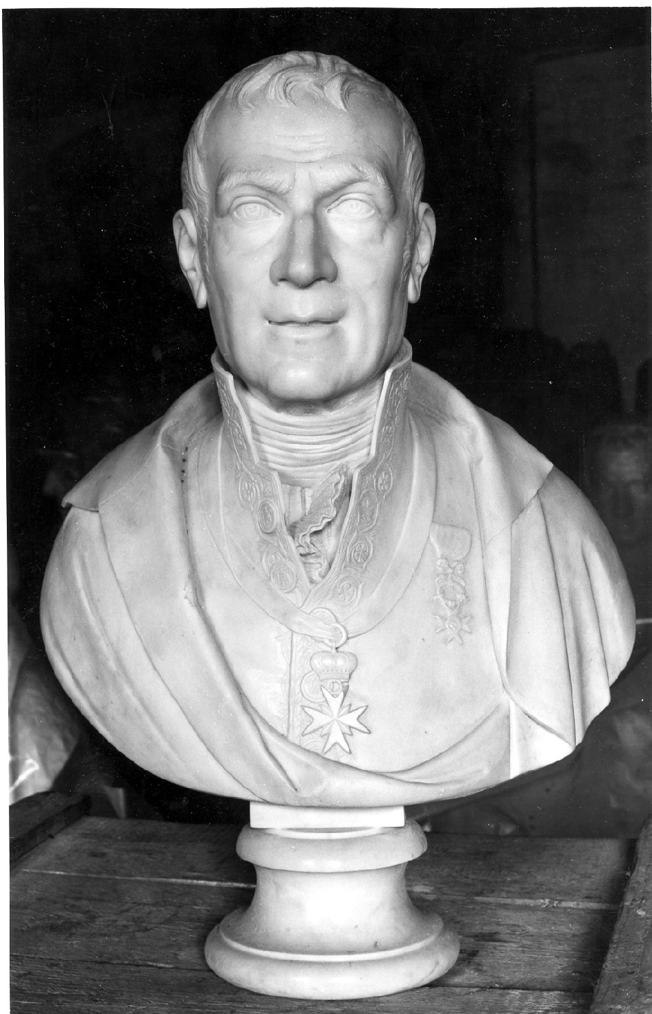 busto maschile (scultura, opera isolata) di Bernardi Giuseppe detto Torretti (prima metà sec. XIX)