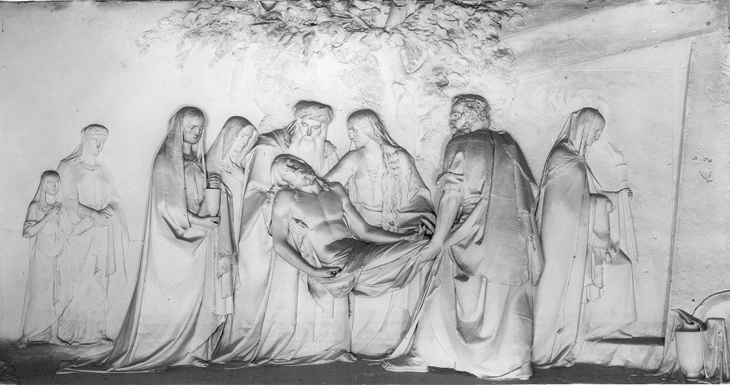 deposizione (rilievo, opera isolata) di Borro Luigi (sec. XIX)