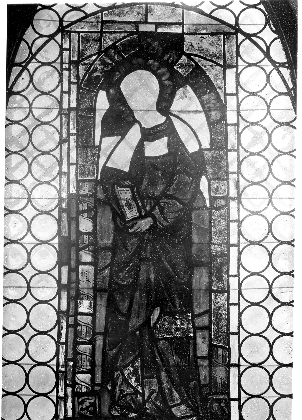 apostolo (vetrata, opera isolata) - ambito veneziano (seconda metà sec. XIV)