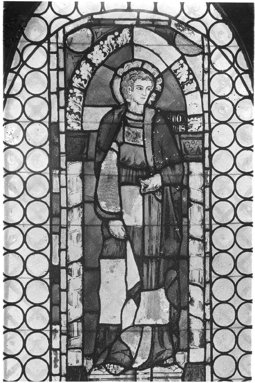 San Tommaso (vetrata, opera isolata) - ambito veneziano (seconda metà sec. XIV)