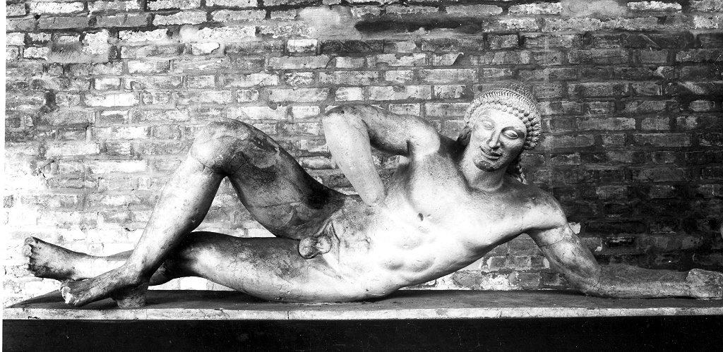 guerriero (calco di scultura, opera isolata) - ambito greco (sec. XIX)