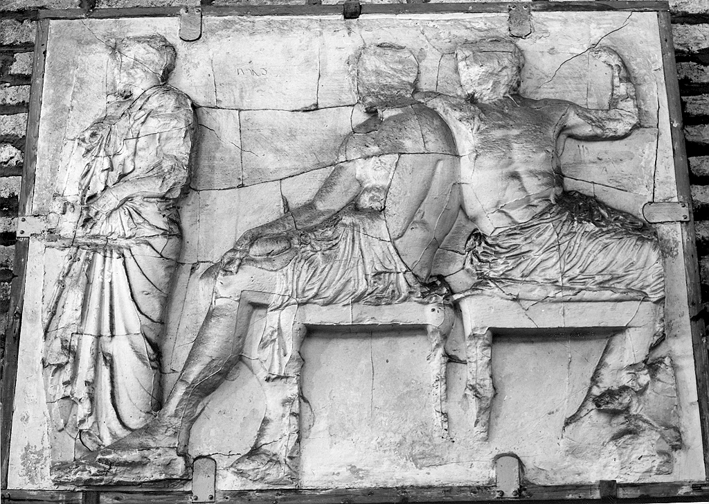 figure maschili (calco di scultura, opera isolata) - ambito romano (sec. XIX)
