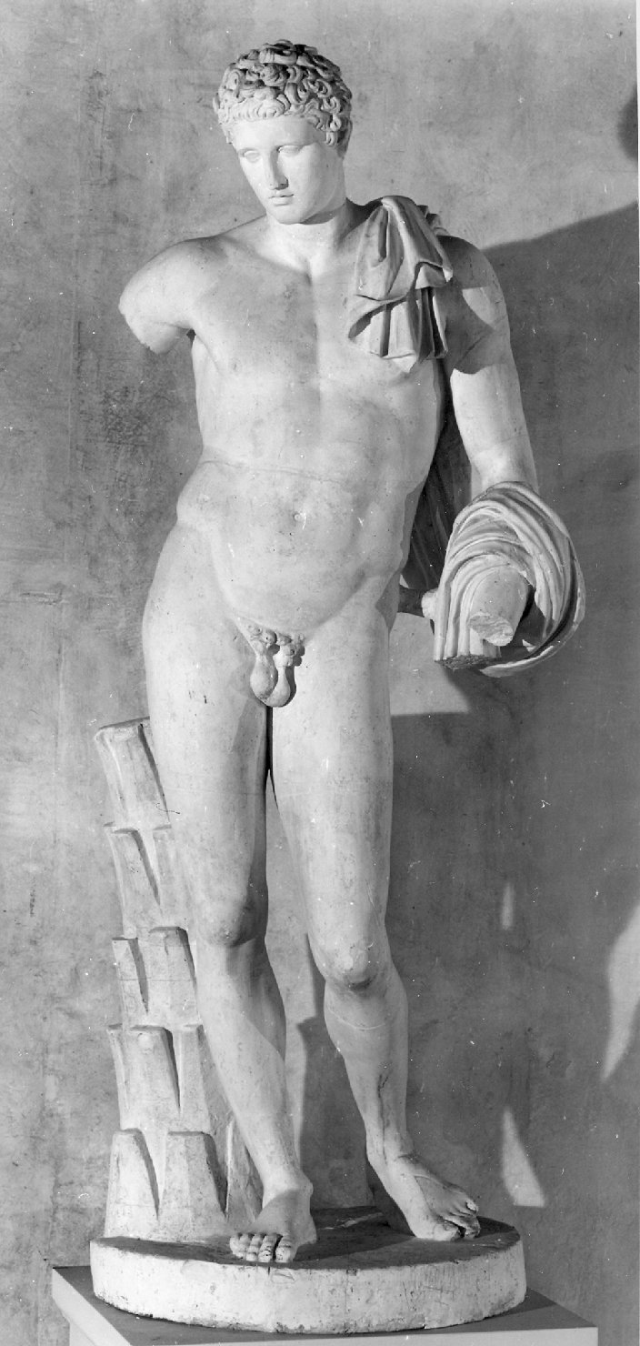giovane nudo (statua, opera isolata) - ambito greco (sec. XIX)