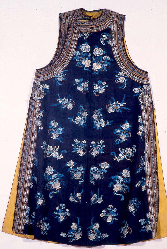 motivi decorativi floreali (abito, opera isolata) - manifattura cinese (sec. XIX)