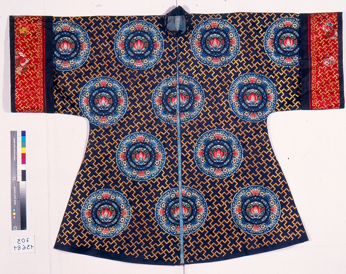 motivi decorativi (abito, opera isolata) - manifattura cinese (sec. XIX)