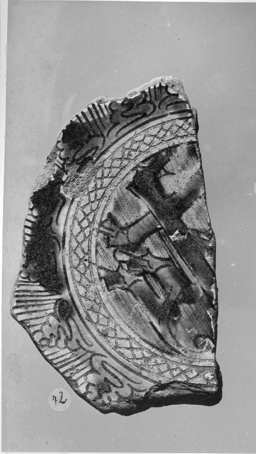 piatto, frammento - ambito veneto (secc. XV/ XVI)