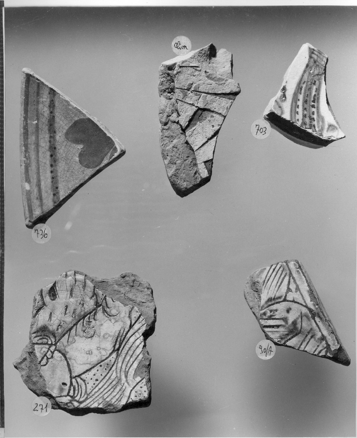 catino, frammento - ambito veneto (secc. XV/ XVI)