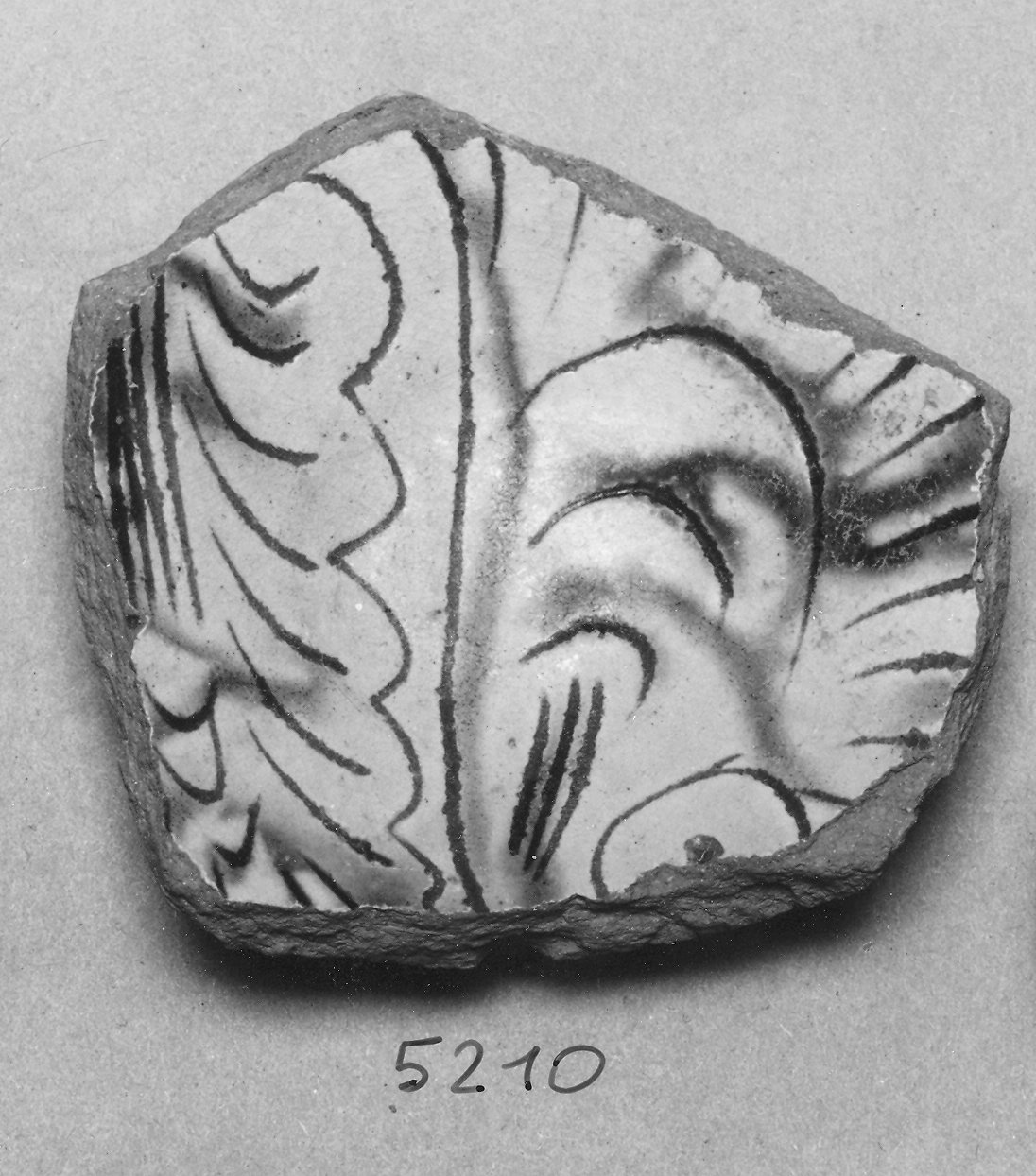 bacino, frammento - ambito veneto (fine/inizio secc. XIV/ XV)