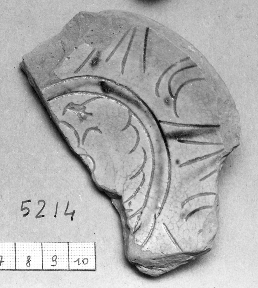 bacino, frammento - ambito veneto (fine/inizio secc. XIV/ XV)