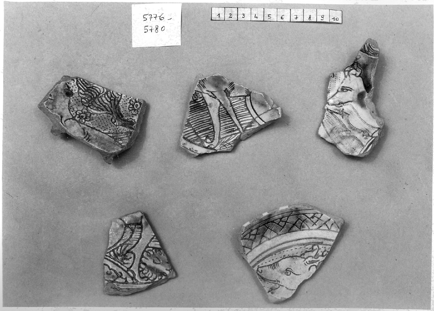 catino, frammento - ambito veneto (prima metà sec. XVI)