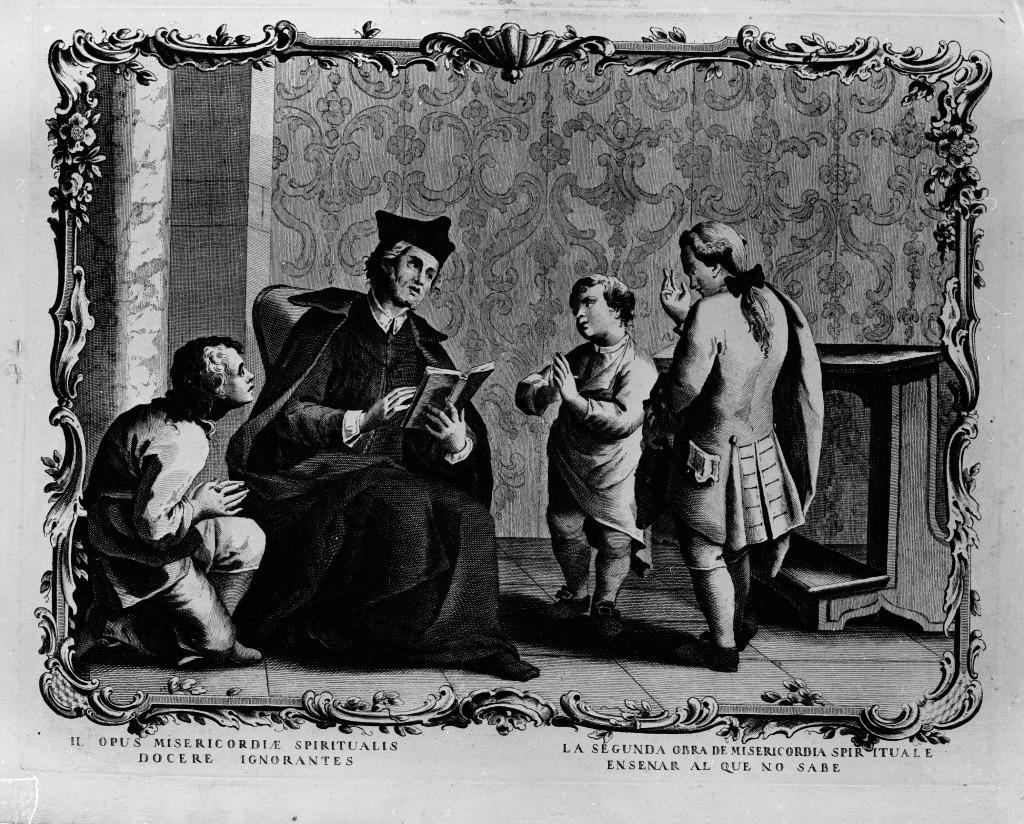 Sette opere di Misericordia (stampa, serie) di Volpato Giovanni (attribuito) (terzo quarto sec. XVIII)