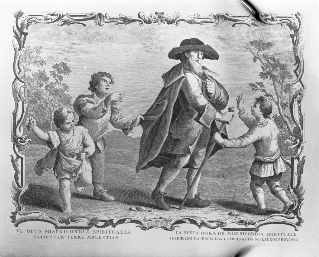 Sette opere di Misericordia (stampa, serie) di Volpato Giovanni (attribuito) (terzo quarto sec. XVIII)