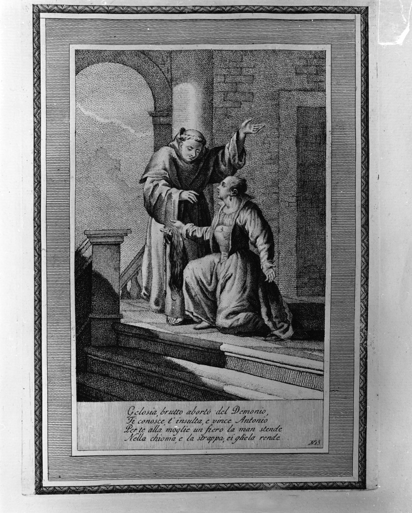 Sant'Antonio da Padova (stampa, serie) di Zatta Giacomo (seconda metà sec. XVIII)