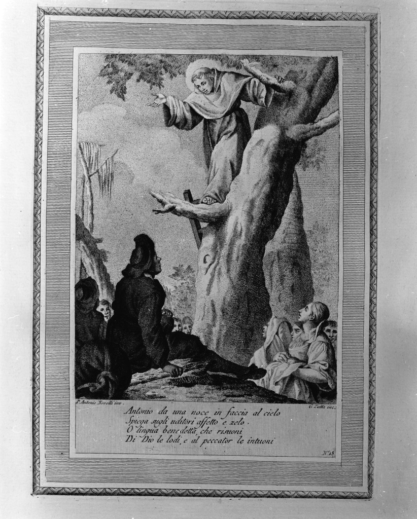 Sant'Antonio da Padova (stampa, serie) di Zatta Giacomo, Novelli Pietro Antonio (seconda metà sec. XVIII)