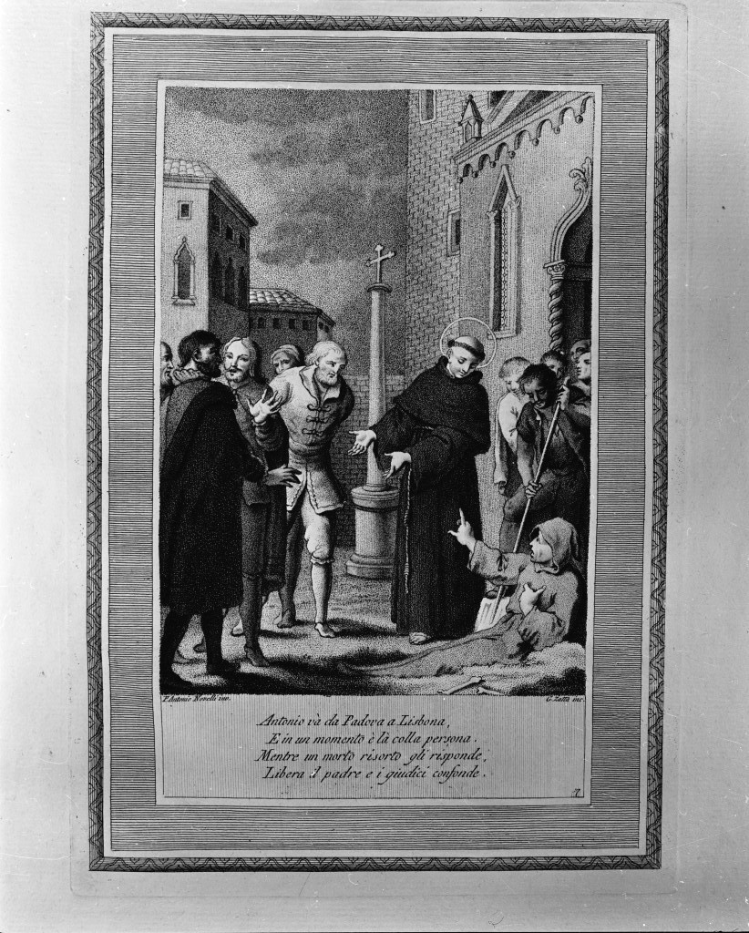 Sant'Antonio da Padova (stampa, serie) di Zatta Giacomo, Novelli Pietro Antonio (seconda metà sec. XVIII)