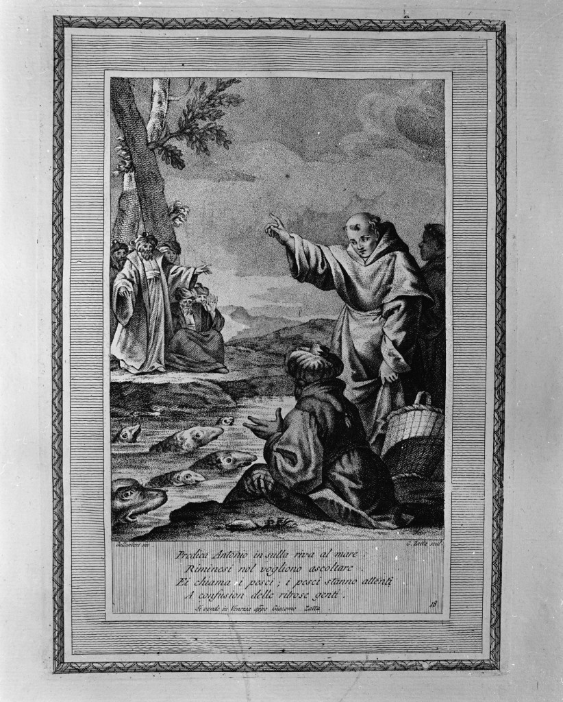 Sant'Antonio da Padova (stampa, serie) di Zatta Giacomo, Galimberti Francesco (seconda metà sec. XVIII)