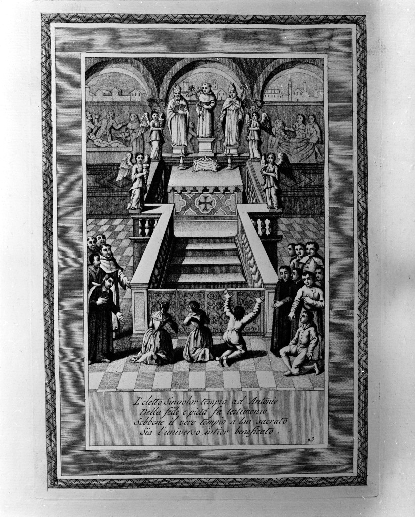 Sant'Antonio da Padova (stampa, serie) di Zatta Giacomo (seconda metà sec. XVIII)