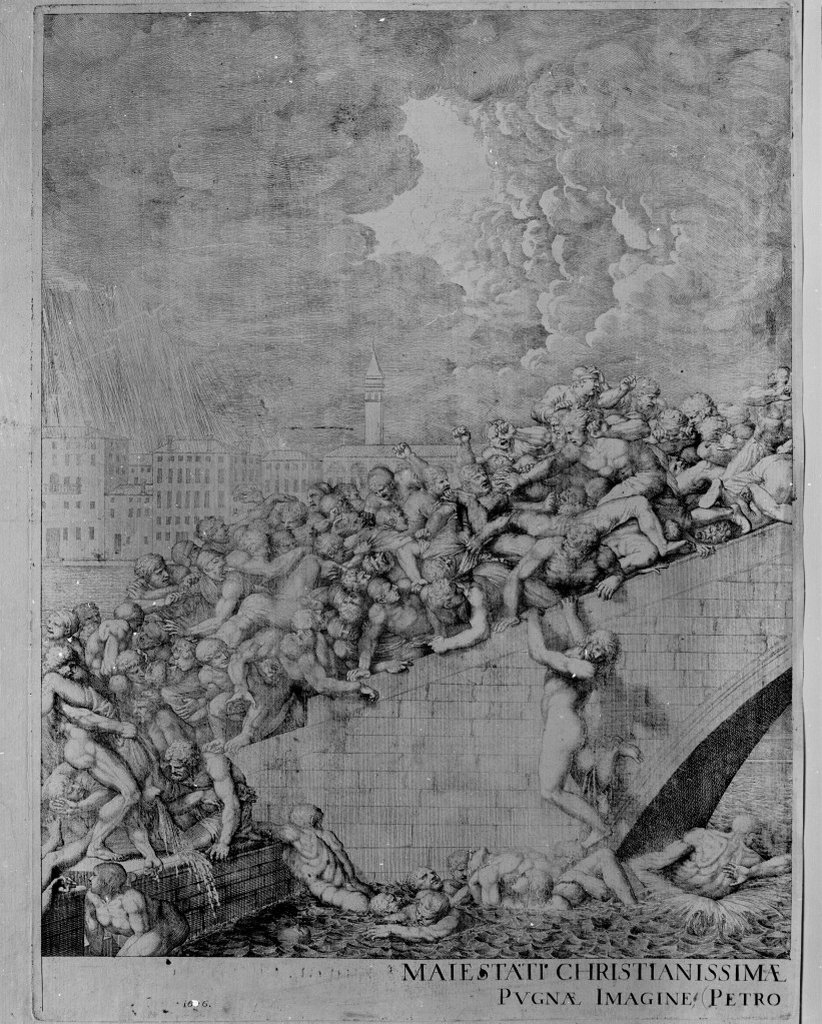 scena di battaglia (stampa) di Liberi Pietro (ultimo quarto sec. XVII)