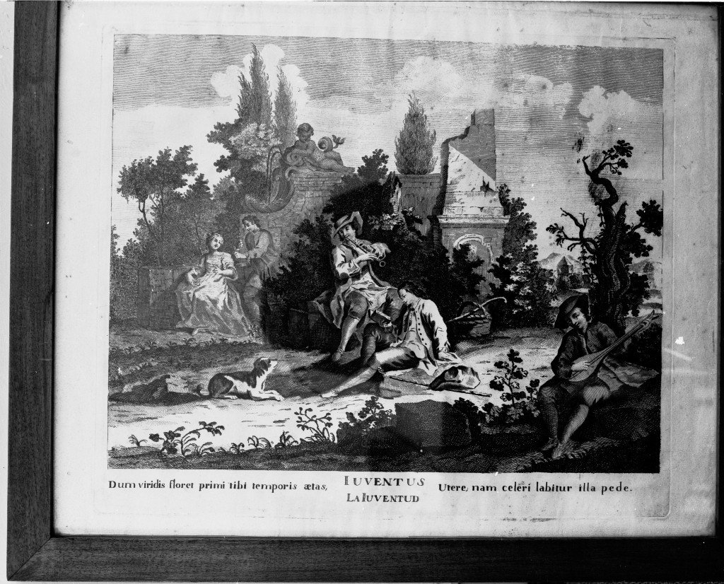 allegoria della primavera (stampa) - ambito veneto (sec. XVIII)