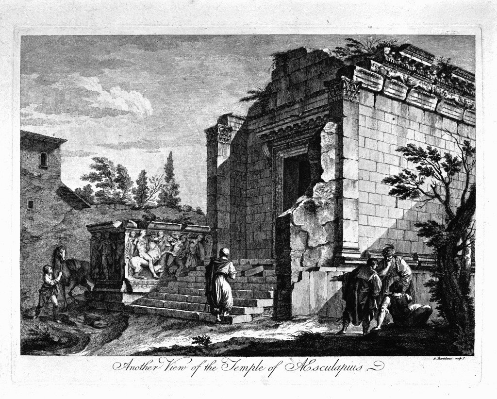 paesaggio con architetture (stampa) di Bartolozzi Francesco (sec. XVIII)