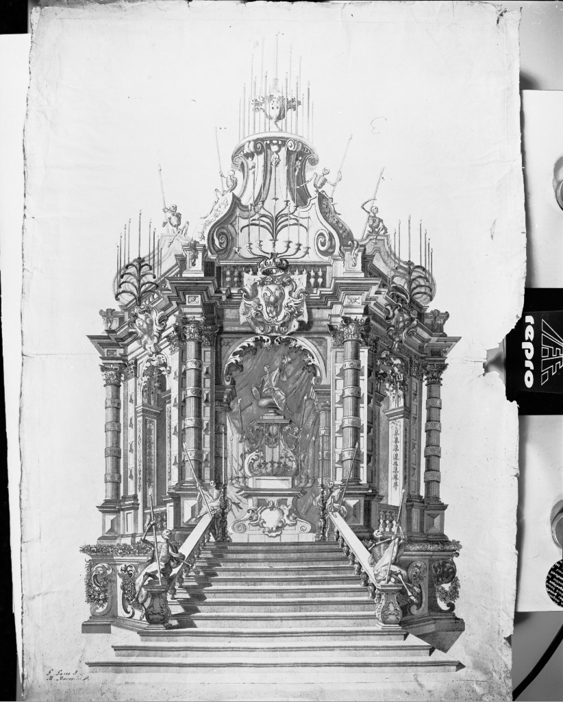 Altare della morte, architettura (stampa) di Marieschi Michele (sec. XVIII)