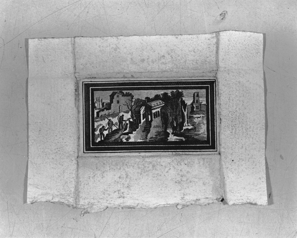 paesaggio marino (stampa, elemento d'insieme) - ambito veneziano (sec. XVIII)