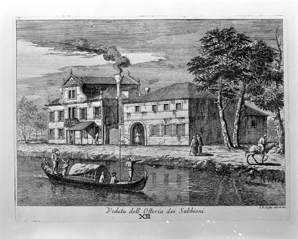 veduta di un palazzo (stampa, serie) di Costa Giovan Francesco (sec. XVIII)