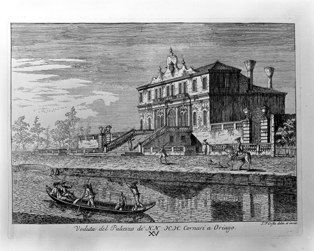 veduta di un palazzo (stampa, serie) di Costa Giovan Francesco (sec. XVIII)