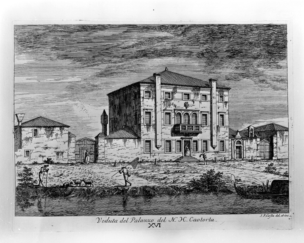 veduta di un palazzo (stampa, serie) di Costa Giovan Francesco (sec. XVIII)