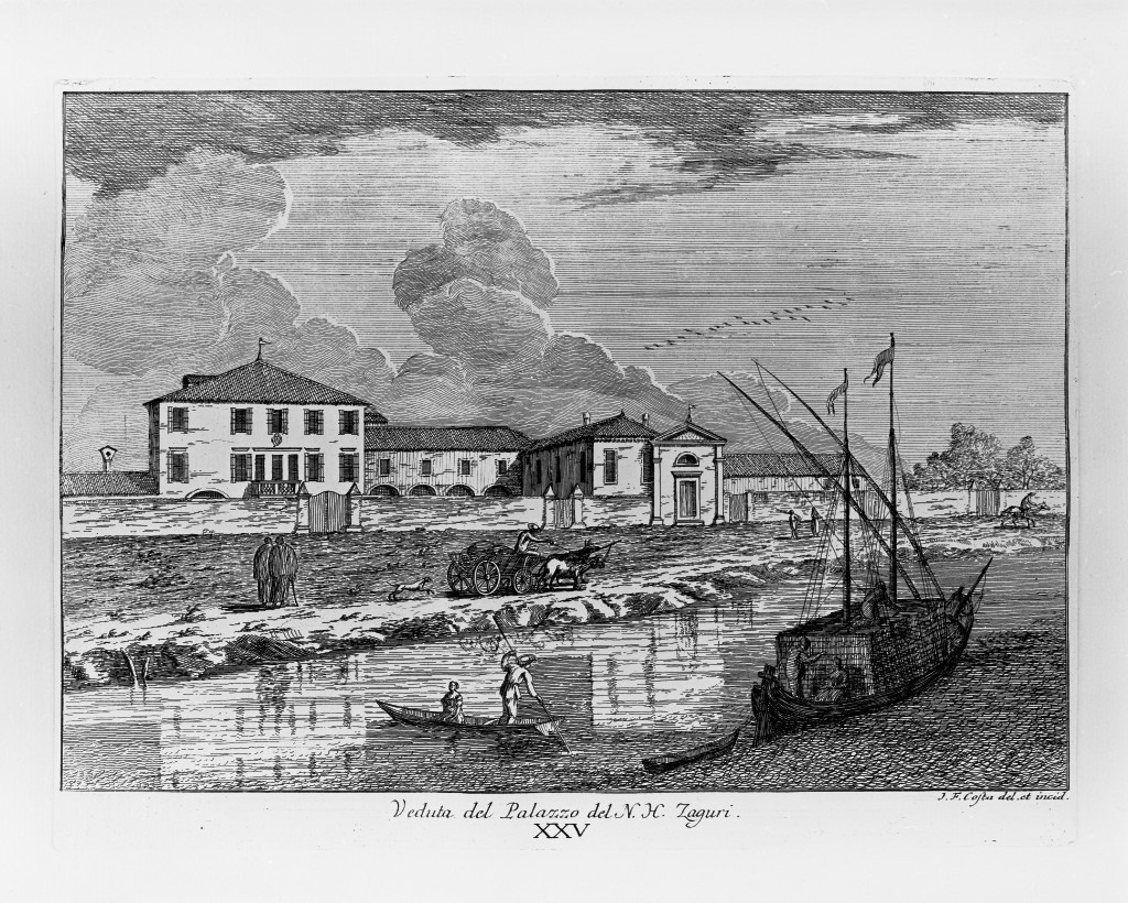 veduta di un palazzo (stampa, serie) di Costa Giovan Francesco (sec. XVIII)