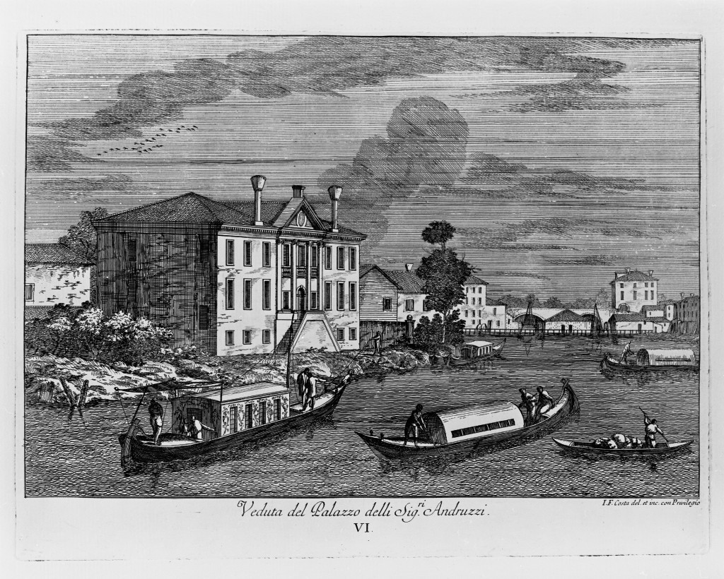 veduta di un palazzo (stampa, serie) di Costa Giovan Francesco (sec. XVIII)