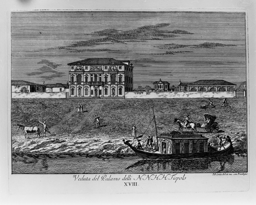 veduta di un palazzo (stampa, serie) di Costa Giovan Francesco (sec. XVIII)